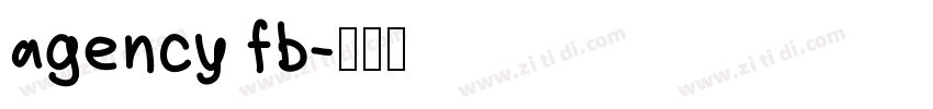 agency fb字体转换